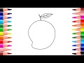 How to draw a Mango| Easy Step By Step a Mango  | Draw a Mango  | Only On Our Kids Art House