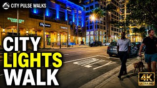 Walking Las Olas Boulevard After Dark | Fort Lauderdale Night Walk 4K