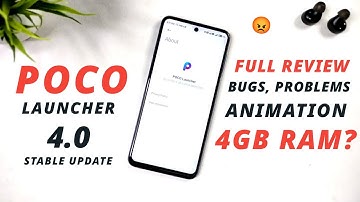 Poco Launcher Stable Update | Bugs, Problems Animation 4GB Ram Devices | Full Review