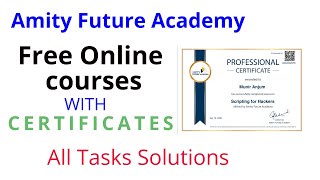 Amity Future Academy Free Online Courses with Certificates