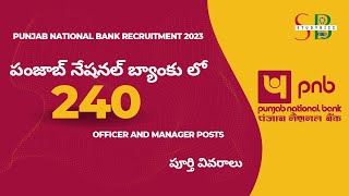 Punjab National Bank Recruitment 2023 | PNB Job Vacancy 2023 | Bank Recruitment 2023 | New Bank Jobs