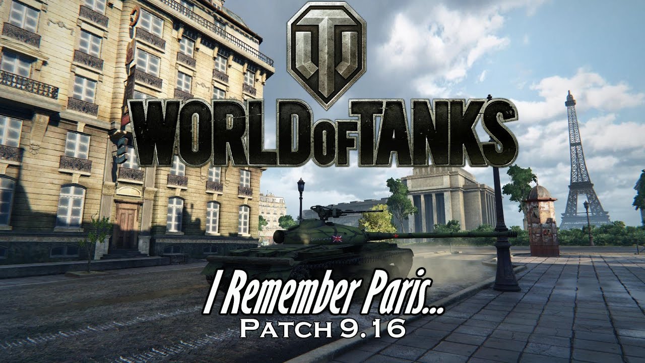 gaming logo World of Tanks - I Remember Paris... Patch 9.16