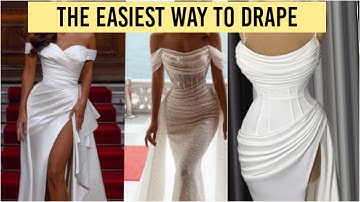 Draping Techniques | How to Drape on a Dress and Skirt | Step by Step Tutorial with Slash and Spread