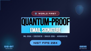 The First NIST-Approved Quantum-Resistant Email Signature | Full Demo