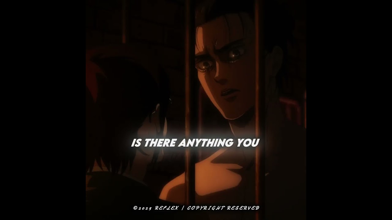 "SO TELL ME HANGE IS THERE ANYTHING YOU ACTUALLY CAN DO"-VOCE NA MIRA (Slowed) Attack on Titan
