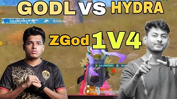 GODL VS HYDRA Zgod pure 1v4 Upthrust esports 🔥 Welcome to Pochinki 🇮🇳