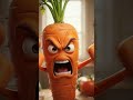 Carrot complaining about being cut  #shorts #emotational #shortvideo #carrot #viral  #motivation