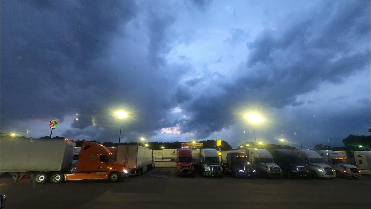 At the Loves in Leary Texas on 8/18/21, rain storm rolled in YouTube