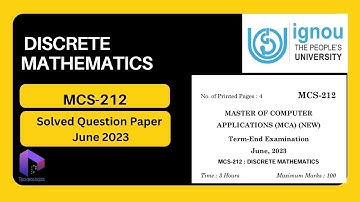 Mcs-212 Solved Question Paper (June 2023 Exam) || DalalTechnologies || WaveArt