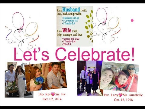 October Celebrants & Wedding Anniversaries