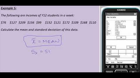 VCE Further Maths - Data - Normal Curve - 1a - mean and standard deviation