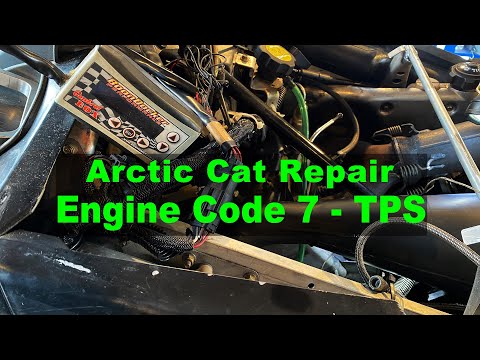 ARCTIC CAT TPS Check Engine Code 7 Throttle Position Sensor Open or Short Circuit F Series Twin Spar