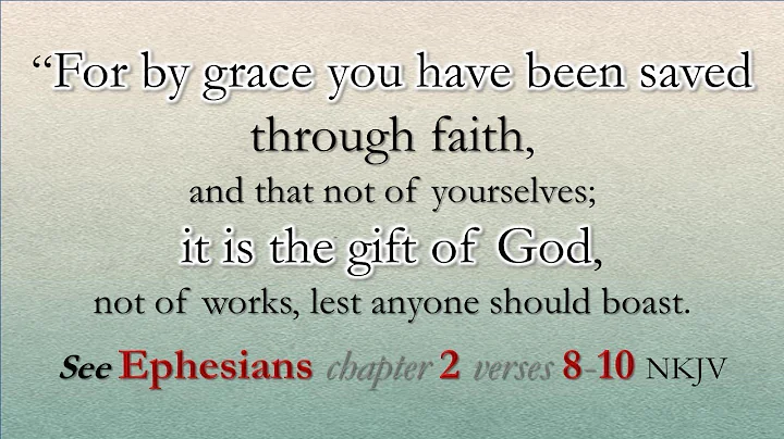 Ephesians 2:8-10 NKJV - By grace you have been saved - Audio Reading