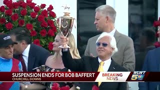 Churchill Downs lifts suspension of trainer Bob Baffert