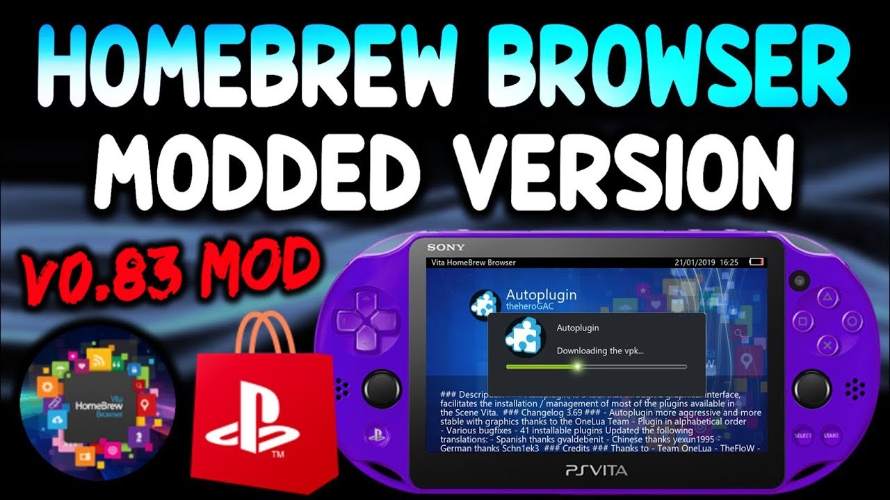 Ps Vita Homebrew Browser V0 Mod Youtube