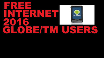 Free Unlimited Internet GLOBE/TM 2016