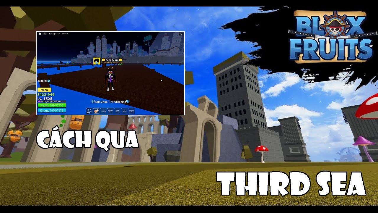 COMO IR PRO TERCEIRO MUNDO * THIRD SEA * na NOVA ATUALIZAÇÃO do BLOX FRUITS!  UPDATE 15 