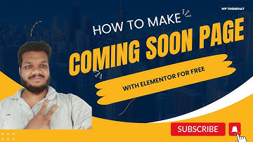 how to make a coming soon page on wordpress using Elementor