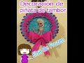 DECORACIÓN de piñata de tambor, tema: Elsa de Frozen ~ Quédate en casa y aprende con Emily :3 ~