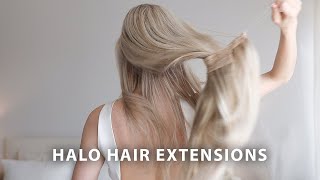 How To Clip In Halo Hair Extensions In 60 Seconds 