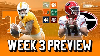 Week 3 Preview | Tennessee-Georgia, Notre Dame-Texas A&M, and more