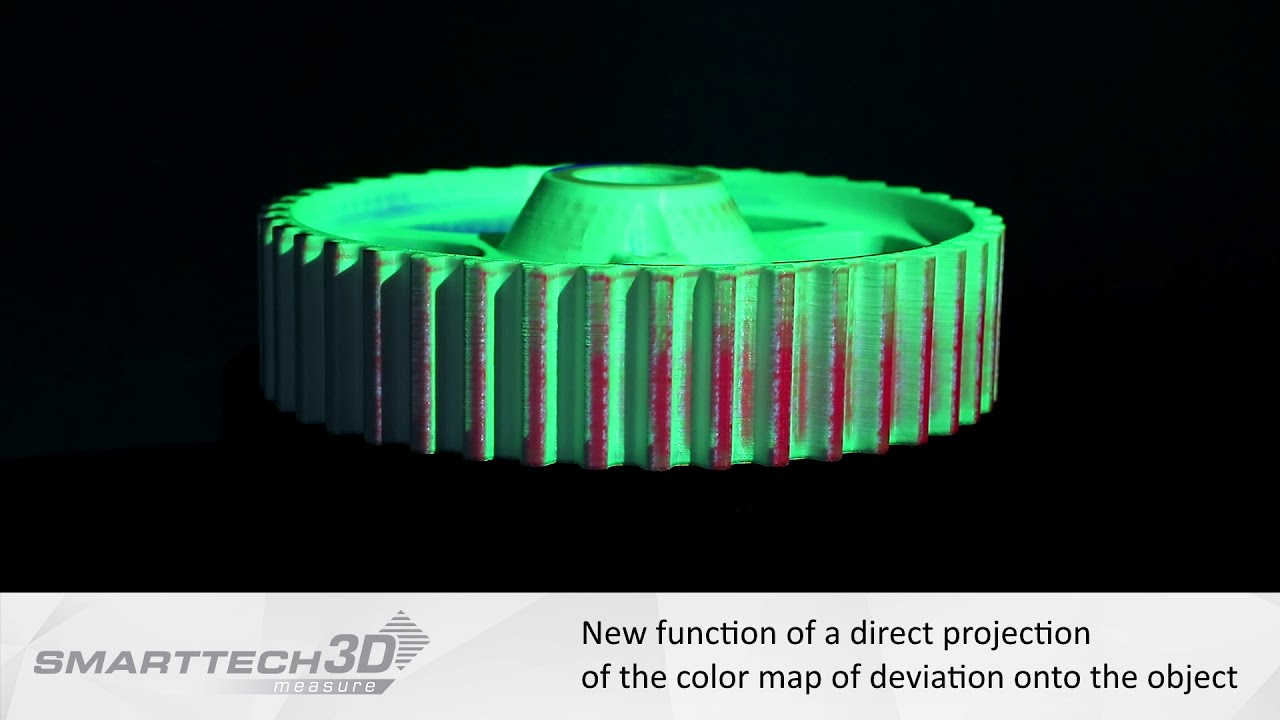 Material Direction For Deviation Color Map SMARTTECH3D: New function - direct projection of the color map of ...