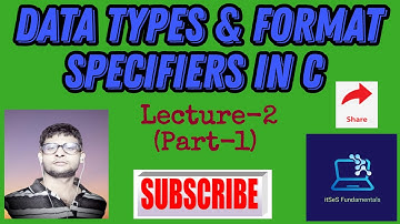 Data Types and Their Format Specifiers in C (Part-1)