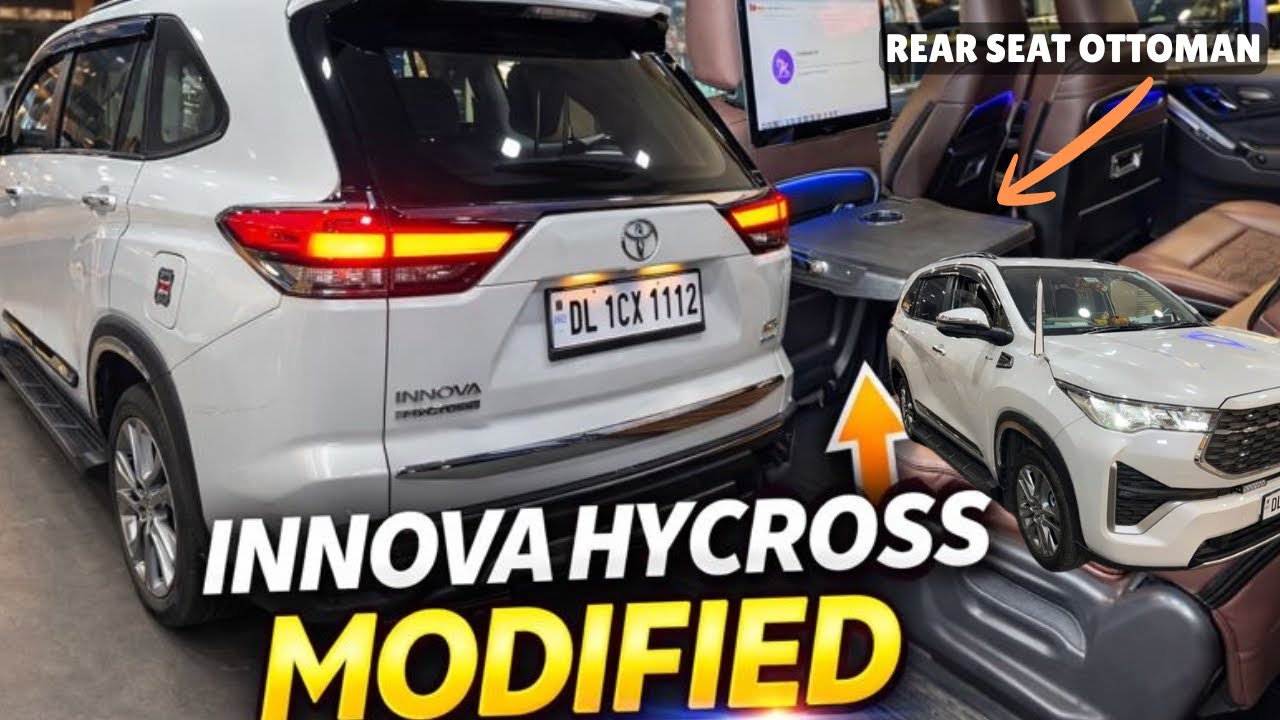 Innova Rear Seats Modifications INNOVA HYCROSS MODIFICATION TOYOTA INNOVA HYCROSS MODIFIED REAR SEAT ...