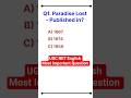 UGC NET English Mcqs | Match the Book &amp; Year | UGC NET English #shorts #ugcnet #ugcnetenglish #viral