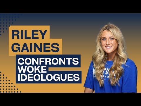 Riley Gaines confronts