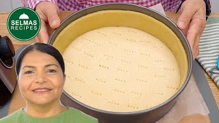 Shortbread pastry crust for fruitcake or cheesecake