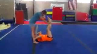 2 man forward roll at sleepover
