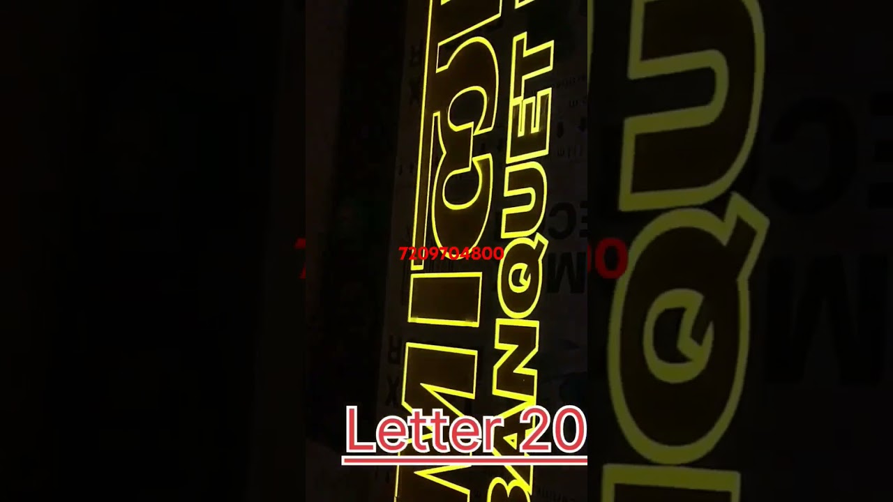 Rose gold acrylic work and neon work