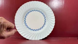 Mintons China Blue Cheviot S451 10.5-inch Dinner Plate