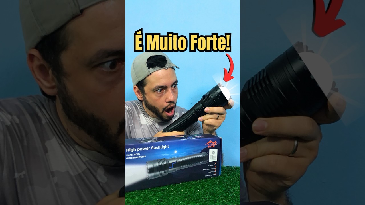 Testei a Lanterna 🔦 Tática mais Potente da Internet! 🤯