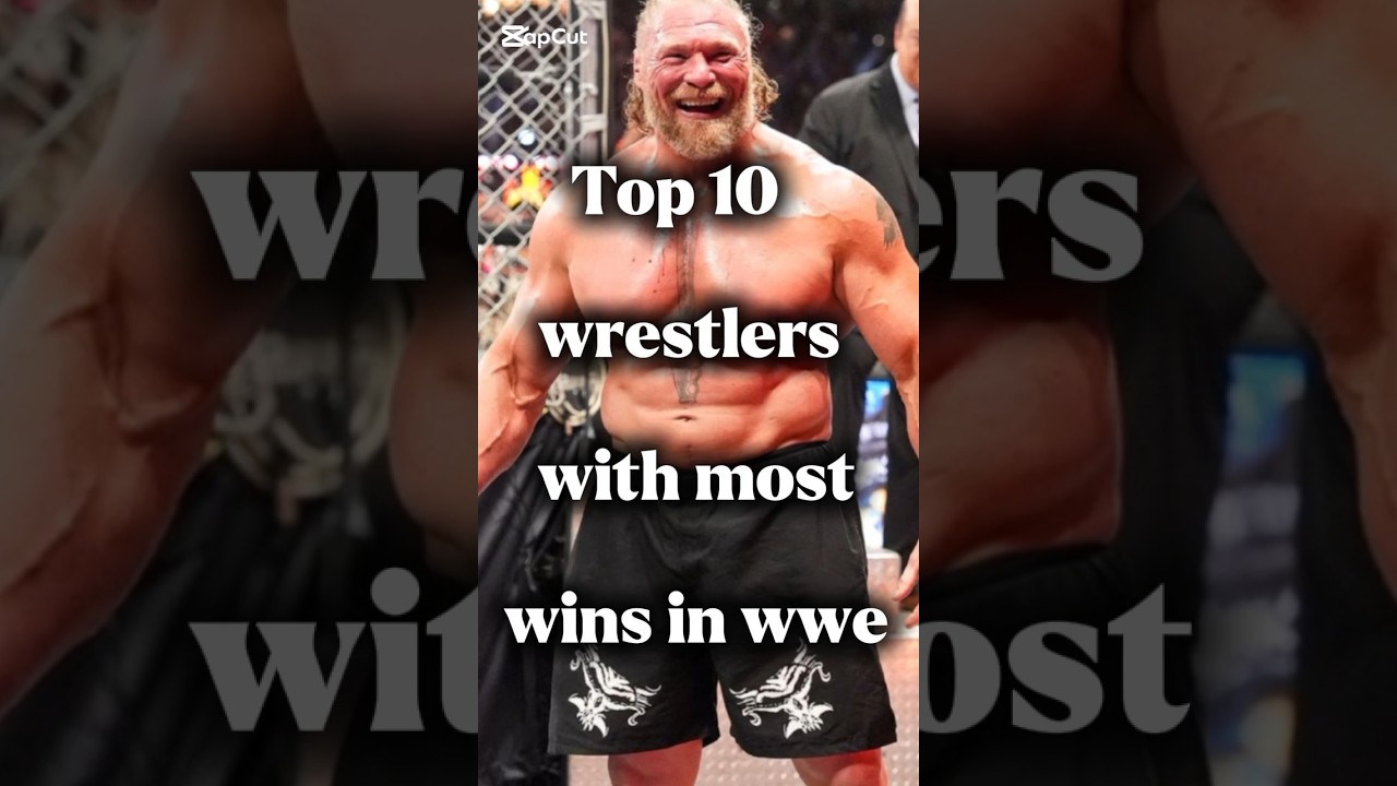 Top 10 wrestlers with most wins in wwe🔥