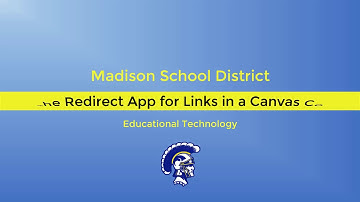 Using the Redirect App to Create Links in a Canvas Course