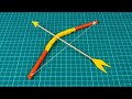 How to make a mini paper bow and arrow  very simple