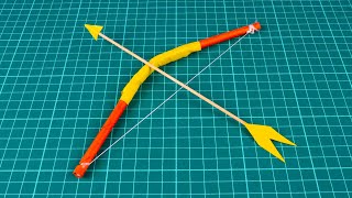 How To Make a Mini Paper Bow and Arrow  Very Simple