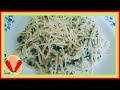 Macarrão com espinafre e creme