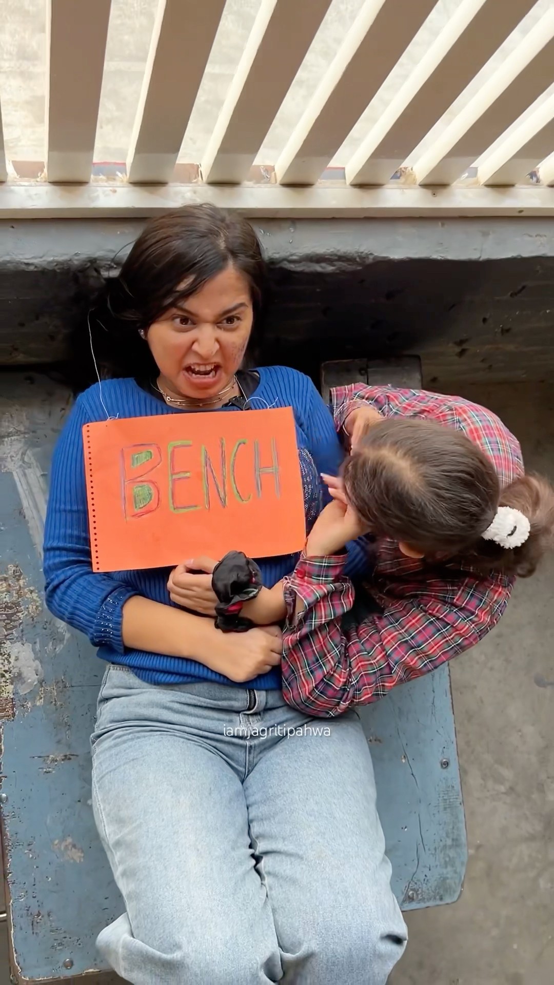 Who is your Bench Partner? ? #schoollife #schoolfun #schoolbench #jagritipahwa #schooldays