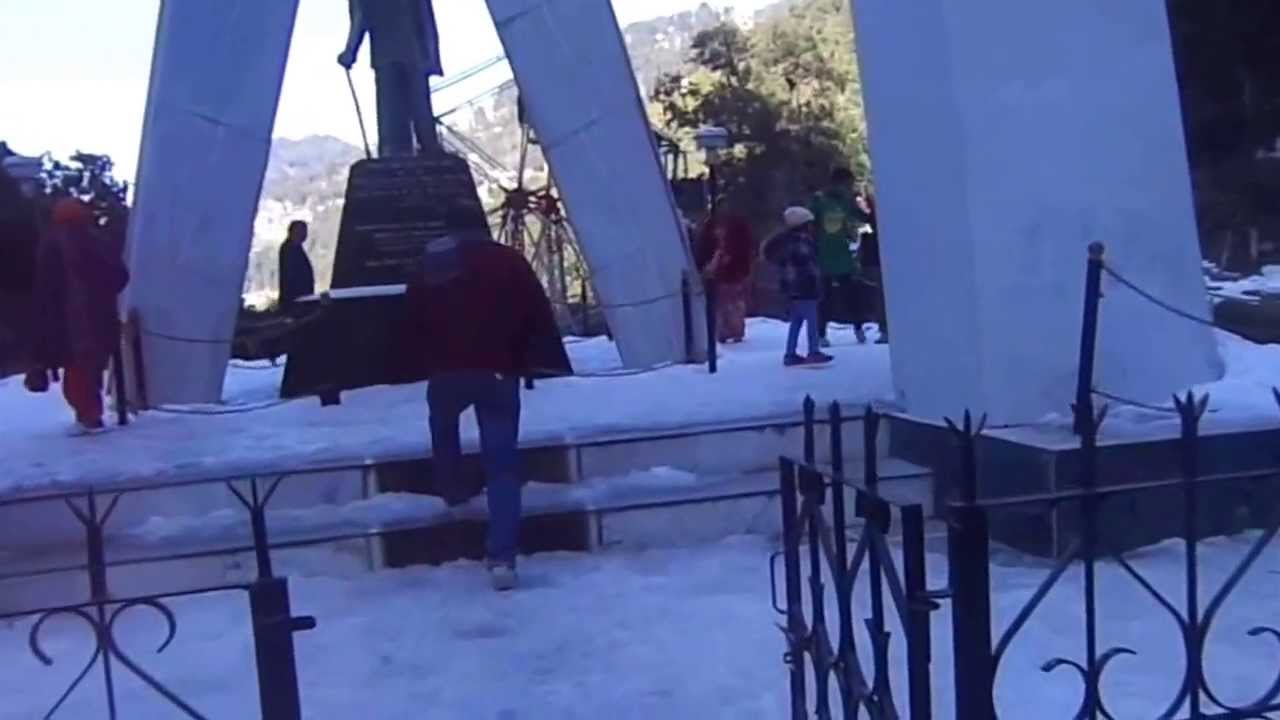 Frozen water body at Sardar Ajit Singh Memorial, Panchapula, Dalhousie