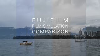 FUJIFILM FILM SIMULATION VIDEO COMPARISON ⎮ X-T5 EDITION⎮ PART 1 RAINY DAY
