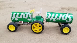 How to Make Tractor Water Tank with Pepsi Can Cars at Home | DIY