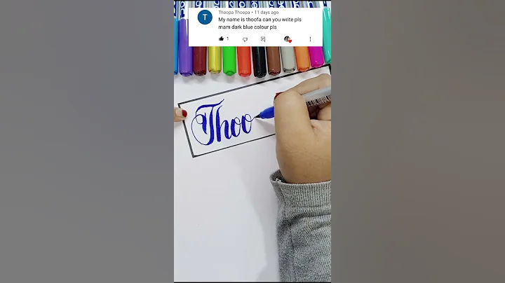 Thoofa 🥰 name calligraphy ||doms brush pen calligraphy || calligraphy name writing/WhatsApp status💕