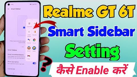 Realme GT 6T me Smart Sidebar trick kaise on kare | How to enable smart sidebar in Realme gt 6t 5g