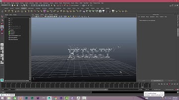 How To Create Text With nParticles In Maya