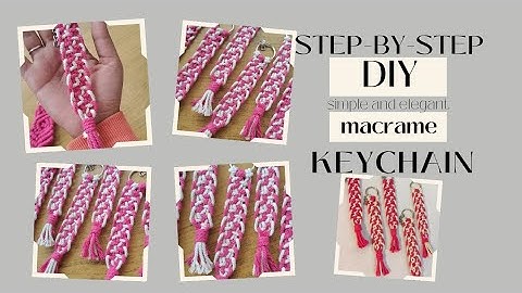 Macrame keychain tutorial @raveenacrafter0109 