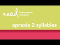 Speech Therapy for Apraxia--2-Syllable Words: App Instructions
