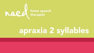Speech Therapy for Apraxia--2-Syllable Words: App Instructions